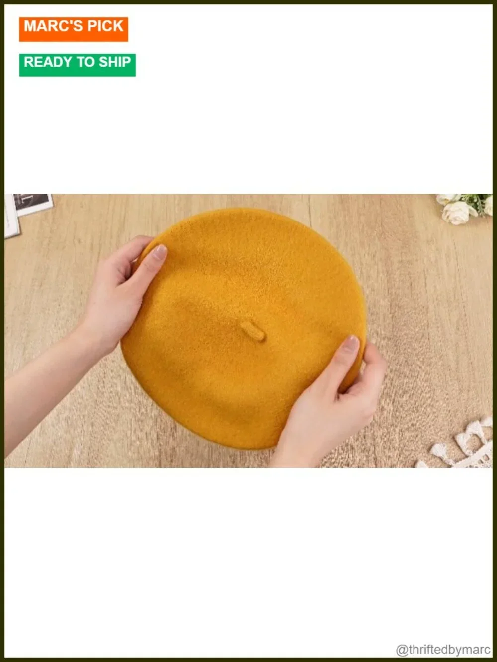 3 Pack Wool Beret Hat French Style Winter Beanie Casual